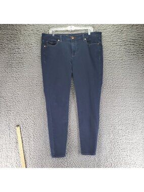 JCPenney Jeans Womens 33/16 Blue Skinny Fit Stretch Denim